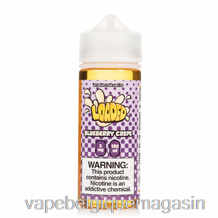 Vape Juice Crêpe Aux Myrtilles - E-liquide Chargé - Vapeurs Impitoyables - 120ml 6mg